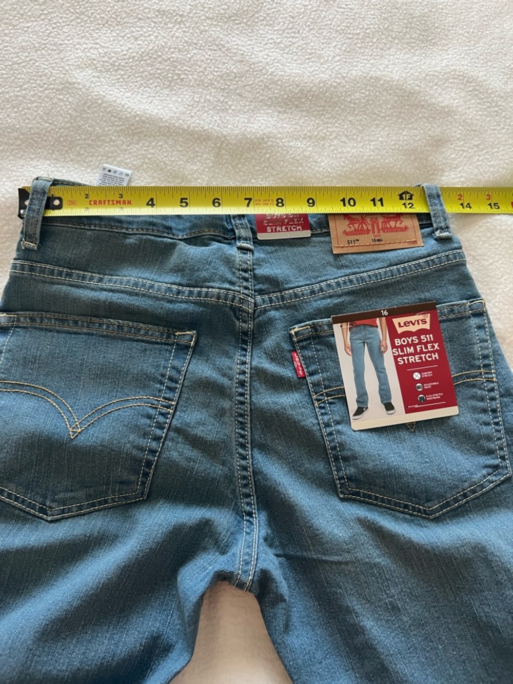 Levi's Boys 511 Slim Flex Stretch Jeans - Blue with Red Tab